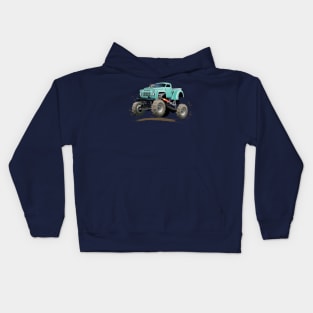 Cartoon monster truck Kids Hoodie